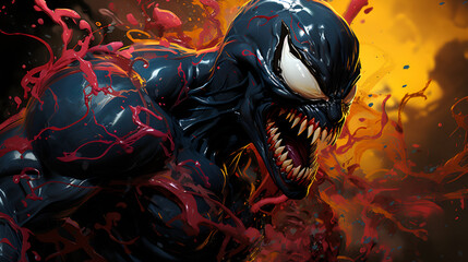 Venom pop art syle