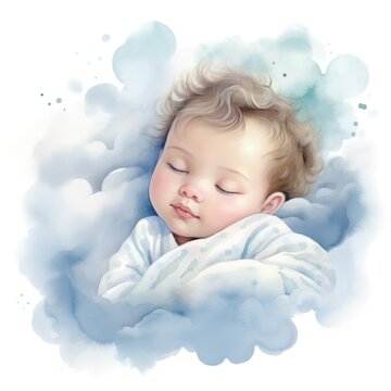 Watercolor Baby Sleeping Images – Browse 29,101 Stock Photos