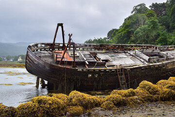 Salen ship wreck, Isle of Mull, Scotland
