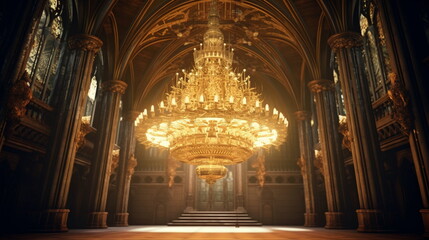 Obraz premium antique chandelier in the palace