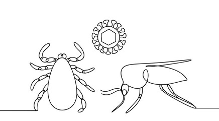 Mite. Mosquito. Encephalitis. Disease carrier