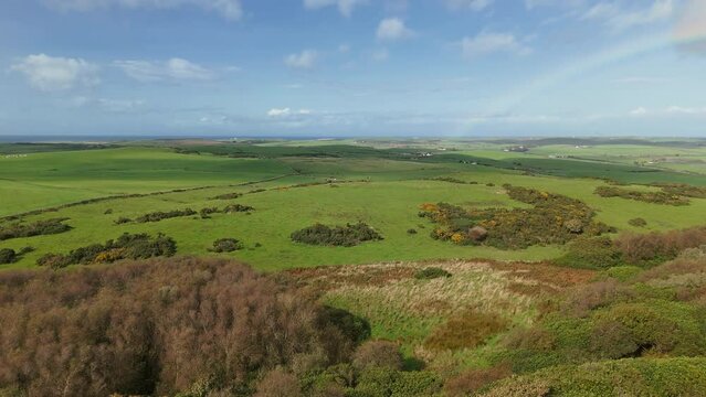 Agnew Monument 1850 Aerial view Scotland