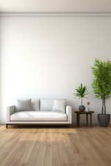 Bright and Airy Living Room with Plants