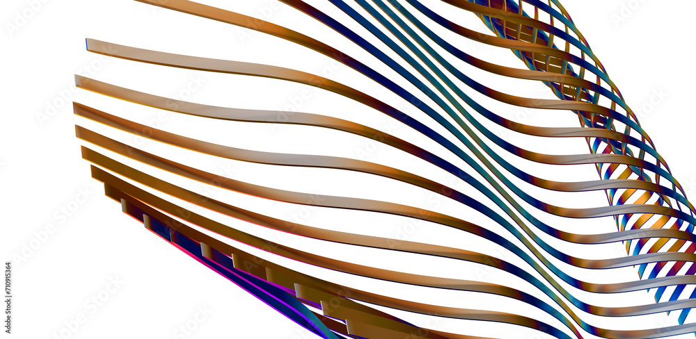 Poster Captivating Chromatic Universe: Dive into a 3D Multicolor Extravaganza