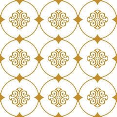 Square composition, seamless geometric pattern, classic style, vector image