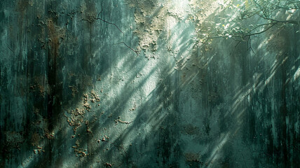 Psychedelic background with a textured wall