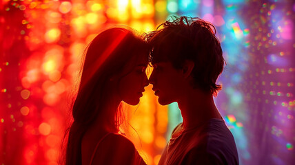 Sensual artistic picture on the theme of Valentine's Day