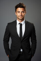 Young professional man in a suit