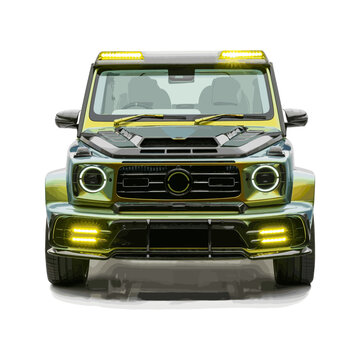 recommend clip art: Mercedes G class coupe SUV car icon. Front view. Mercedes G-Class 4x4 car. Mansory Gronos modification. SUV automobile. Editorial black 4x4 auto Mercedes G-Class coupe car icon. Vector icon