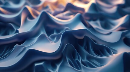 abstract background with waves - obrazy, fototapety, plakaty