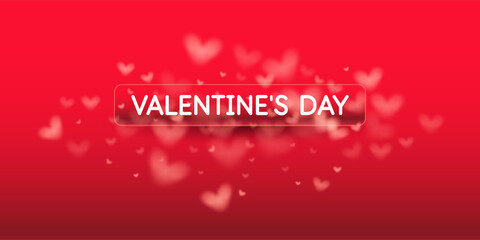 A cute romantic poster. An illustration for the Valentine's Day holiday. Elements for the design.