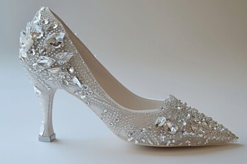 Women's crystal wedding shoes