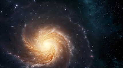 Spiral Galaxy, Animation Of Milky Way. Copy paste area for texture