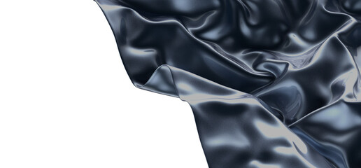 Fluid Abstraction: Abstract 3D Blue Wave Illustration with Captivating Visual Texture