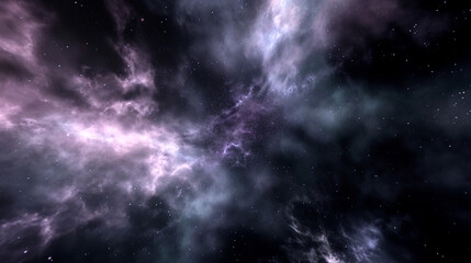 Fototapeta premium Zooming Out Of A Nebula In Deep Space. Highly Realistic Background. Copy paste area for texture