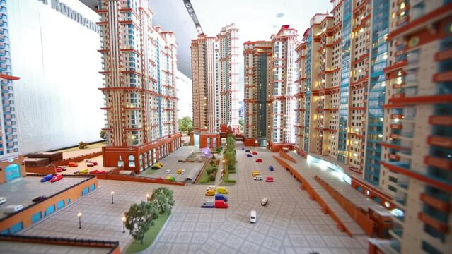 Layout of construction project Alye Parusa from Donstroy company.