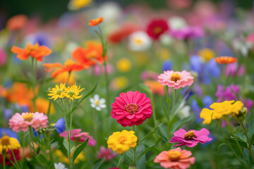 Fototapeta premium Wildflowers in full bloom
