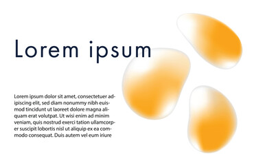 Vector abstract background. Orange elements on a white background with dough for your text.