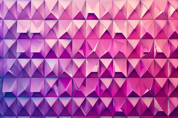 Fototapeta premium Create a pattern of triangles with a gradient of purple and pink colors.