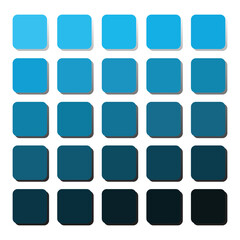 vector illustration of color palate and color swatches