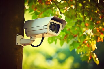 High-Resolution Close-Up Surveillance Camera Ensure Park Security and Promote Public Safety