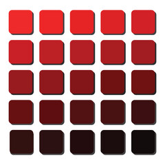 vector illustration of color palate and color swatches