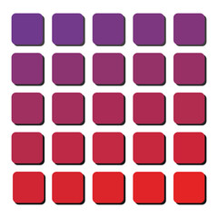 vector illustration of color palate and color swatches