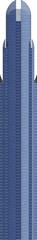 Fototapeta premium Facade view of moden building at night - skyscraper