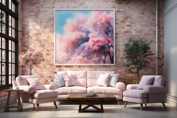 Visualize a serene environment featuring a simple brick wall in soft pastel tones. Embrace the calm and soothing ambiance created by this unpretentious yet visually striking background.