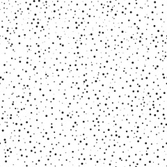 Abstract black dots on white background. Vector seamless pattern. Best for textile, home decor, wallpapers, wrapping paper, package and web design.