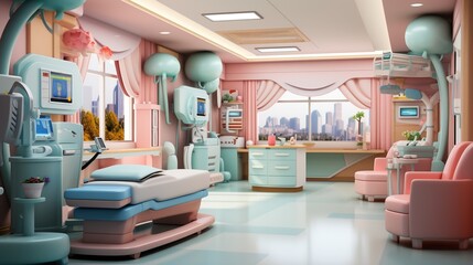 Pediatric Hospital Room