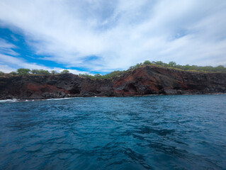 Fototapeta na wymiar Boat Tour Big Island Hawaii