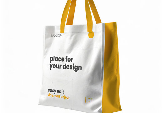 Groceries Shopping Bag Mockup 01