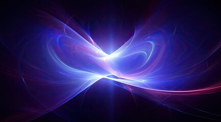Purple Energy Swirls in Dark Space
