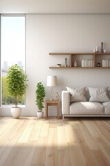 Bright and Airy Living Room With Plants