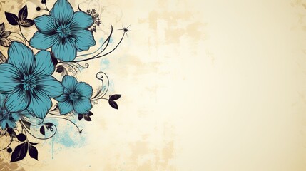 A grungy background with a floral design that is decorative