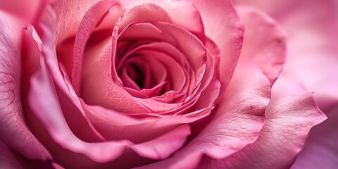 pink rose bud close-up Generative AI