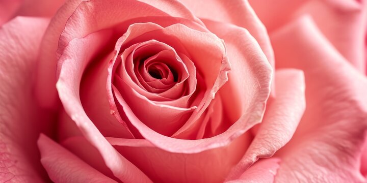 pink rose bud close-up Generative AI