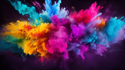 Mix and splash a colorful powder.