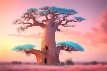 Foto op Canvas Ethereal Baobab Tree (Adansonia) Bliss © Sidra
