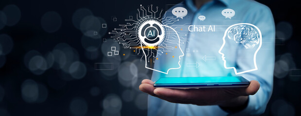 Chatgpt Chat with AI or Artificial Intelligence technology