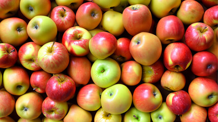 Frische rote und grüne Äpfel