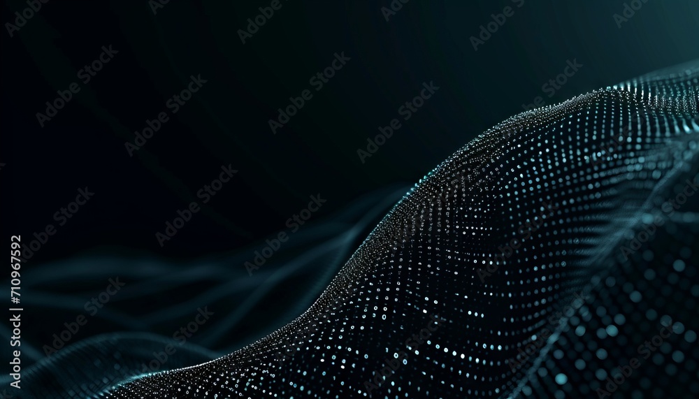 Wall mural an abstract technology background with light on a dark backdrop.