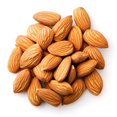 Almonds brush isolated on a white background