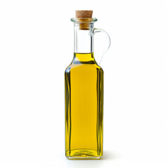 Bottle of olive oil isolated on a white background