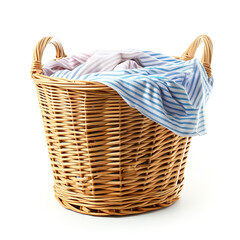 Obraz premium Laundry basket isolated on a white background
