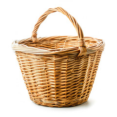 Laundry basket isolated on a white background