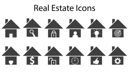 Real Estate Icon Set, Home Icon set