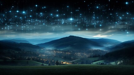 Digitales Netzwerk: Unendliche Vernetzung im Cyberspace