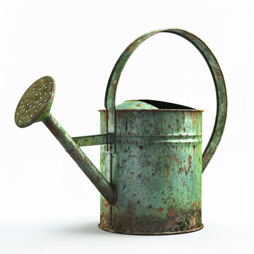 Watering can isolated on a white background